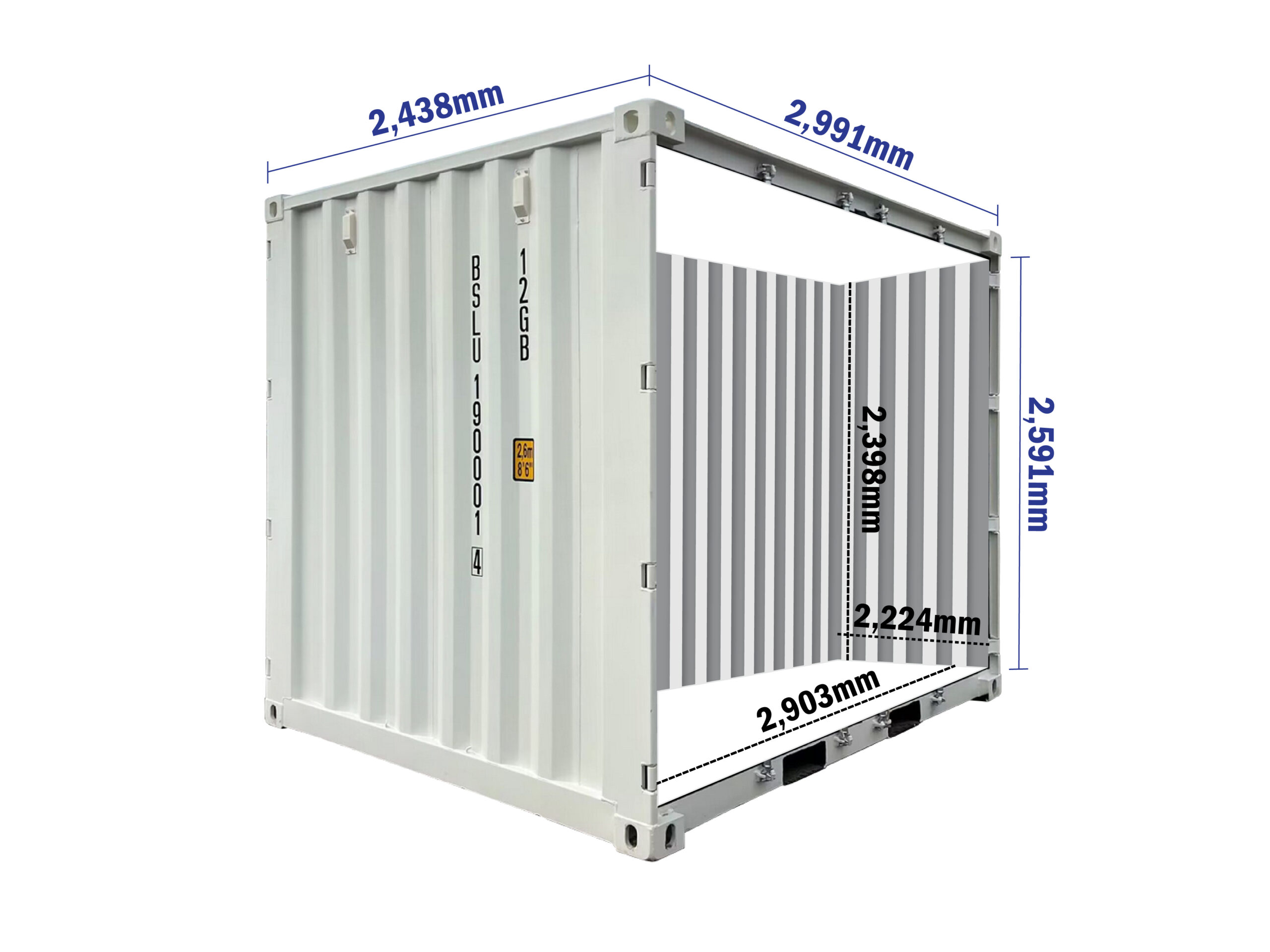 10ft standard shipping container